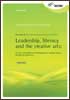 Leadership, literacy and the creative arts