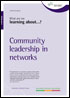 Community leadership in networks